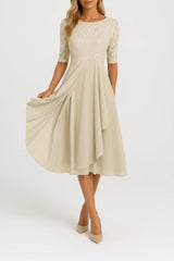 Damen Elegantes Chiffon Cocktailkleid