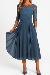 Damen Elegantes Chiffon Cocktailkleid
