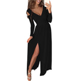 Damen Elegantes Partykleid mit Schlitz