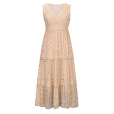 Damen Verspieltes Boho Maxikleid