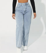 Damen modische Denim-Jeans mit hoher Taille