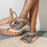 Damen Elegante Sommer-Keilsandalen