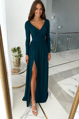 Damen Elegantes Maxikleid mit Schlitz