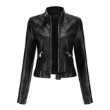 Damen-Bikerjacke im Vintage-Stil