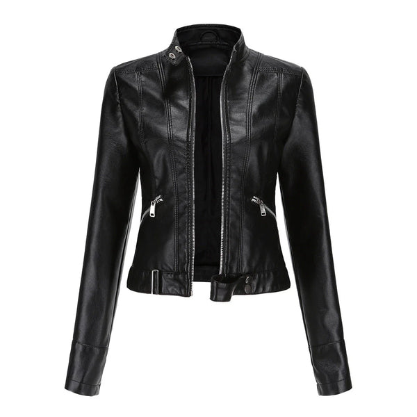 Damen-Bikerjacke im Vintage-Stil
