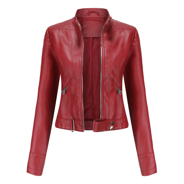 Damen-Bikerjacke im Vintage-Stil