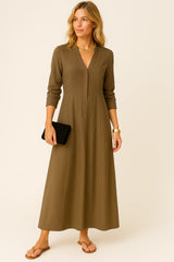 Damen Elegantes Business Maxikleid