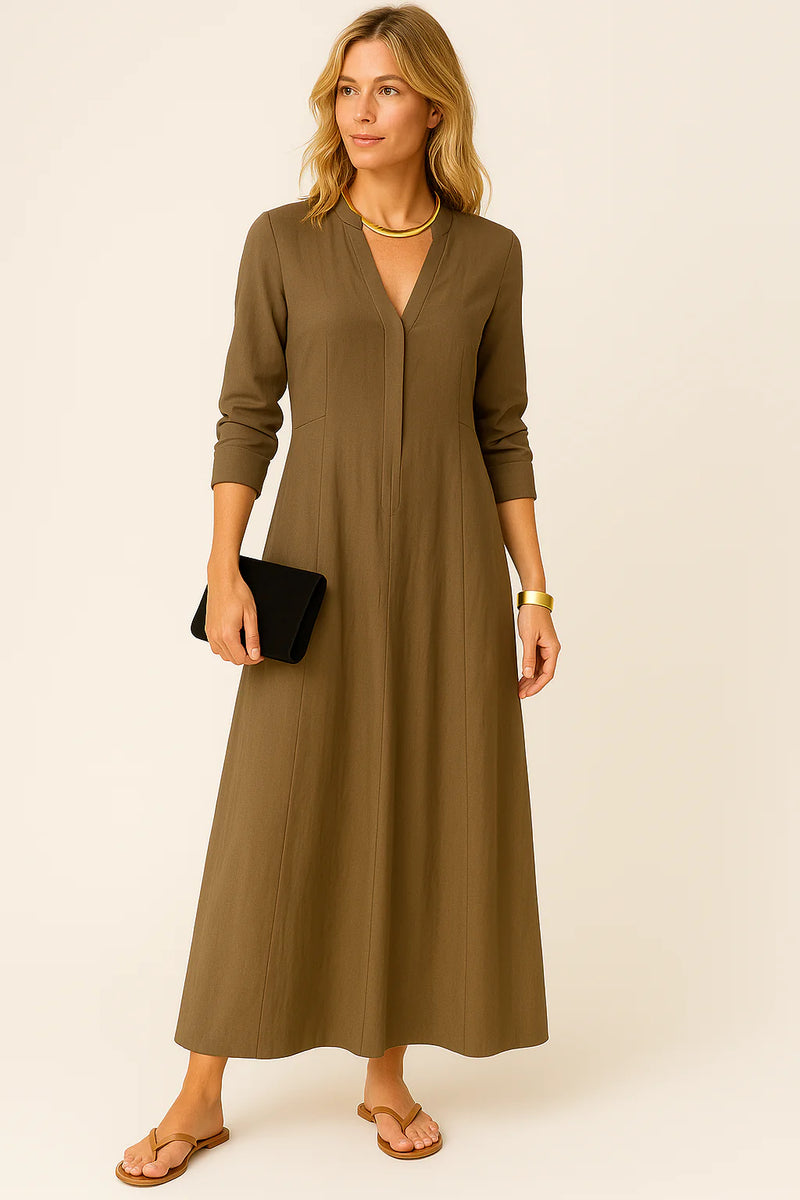 Damen Elegantes Business Maxikleid