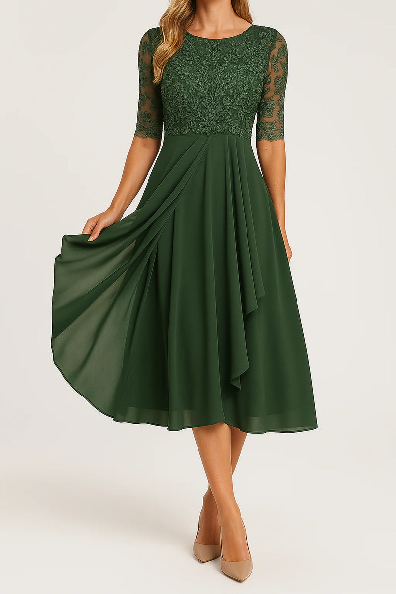 Damen Elegantes Chiffon Cocktailkleid