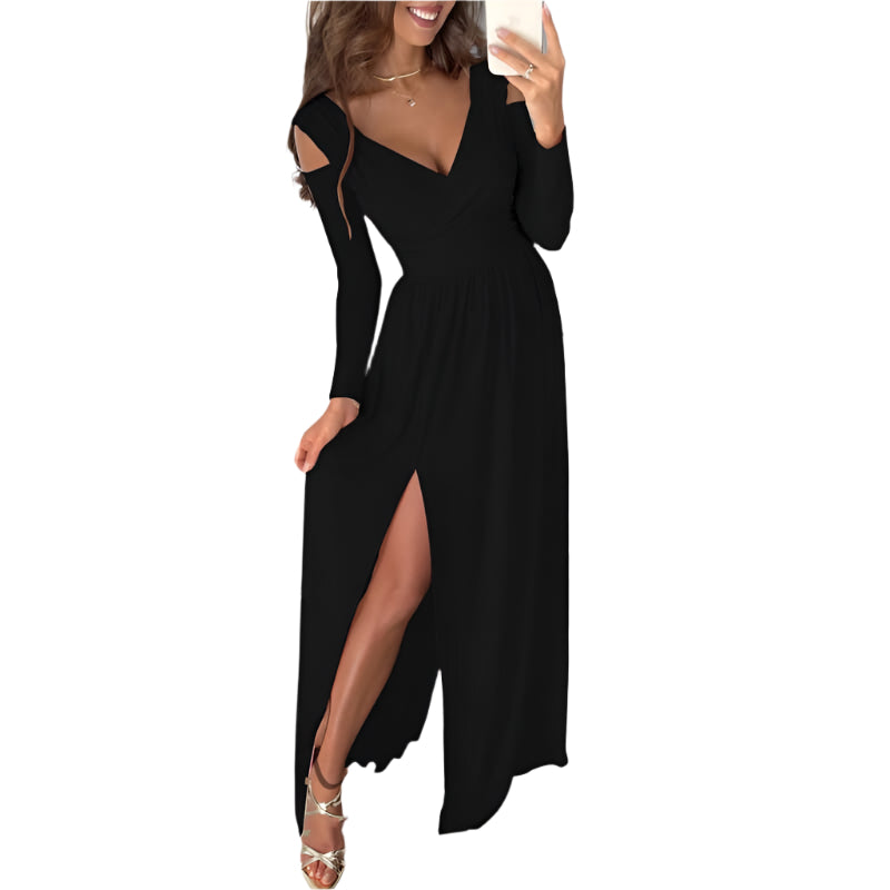 Damen Elegantes Partykleid mit Schlitz