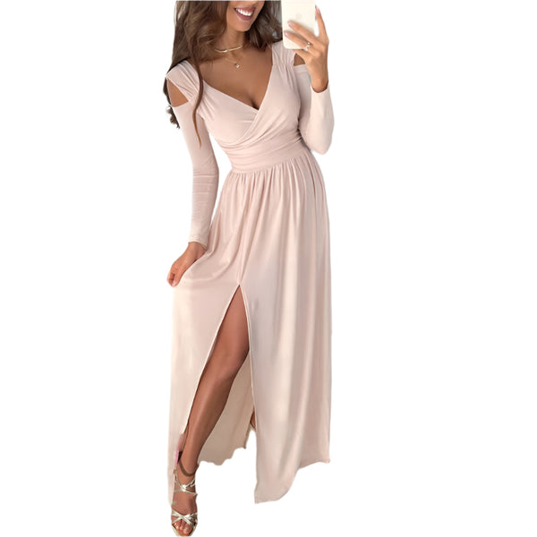 Damen Elegantes Partykleid mit Schlitz