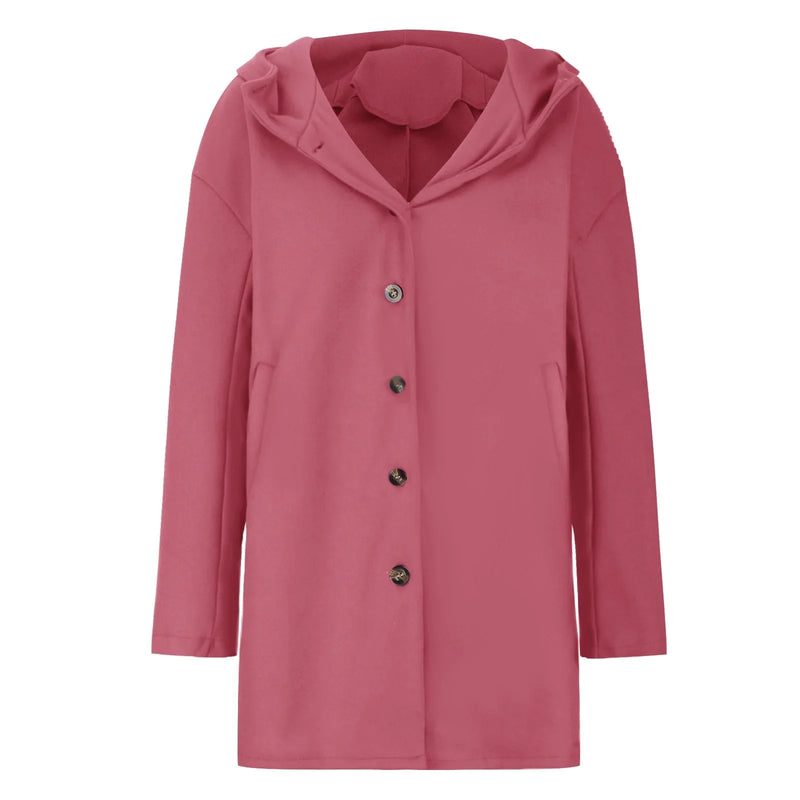 Damen Klassische Jacke mit Kapuze