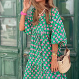 Damen Lässiges Sommer-Maxi-Kleid