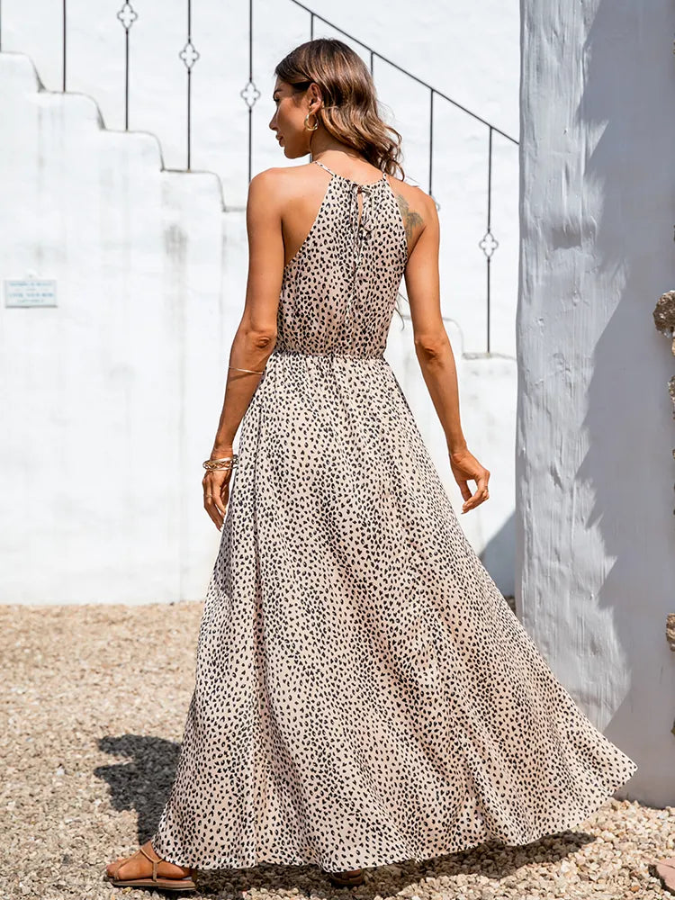 Damen Modernes ärmelloses Sommerkleid