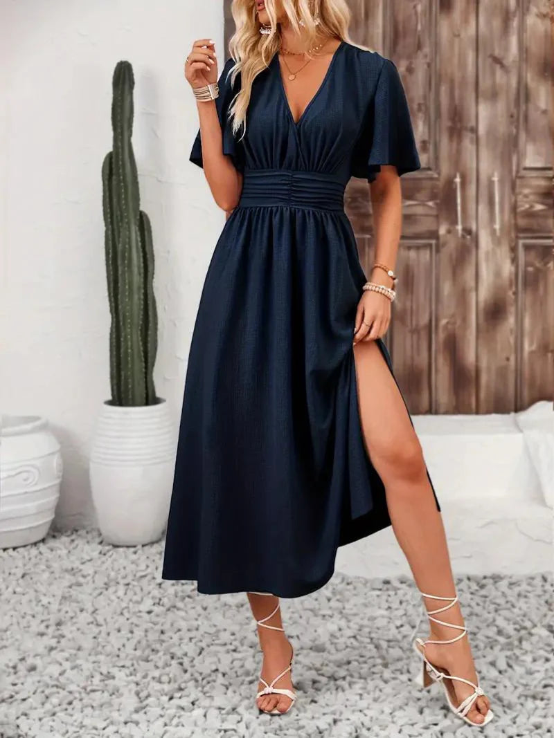 Damen Modernes minimalistisches Sommerkleid