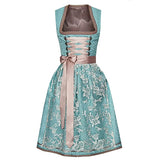 Damen Traditionelles Spitzendirndl Kleid
