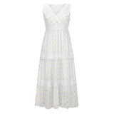 Damen Verspieltes Boho Maxikleid