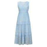 Damen Verspieltes Boho Maxikleid