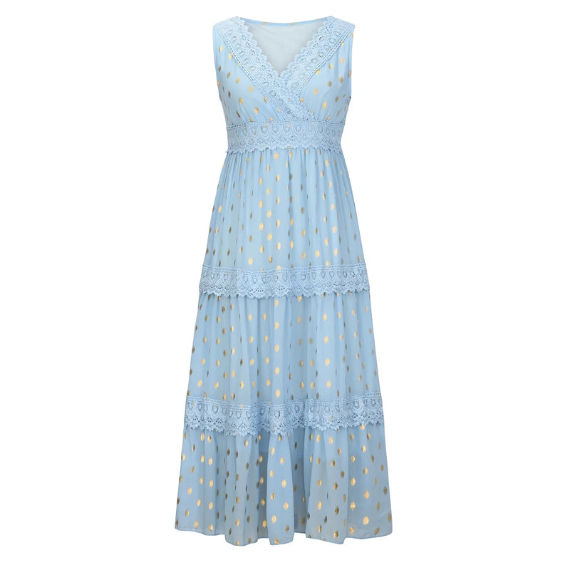 Damen Verspieltes Boho Maxikleid