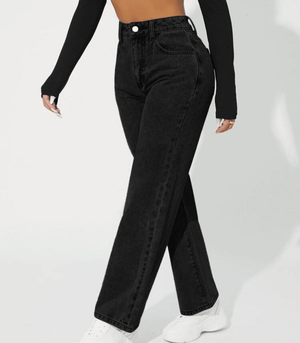 Damen modische Denim-Jeans mit hoher Taille