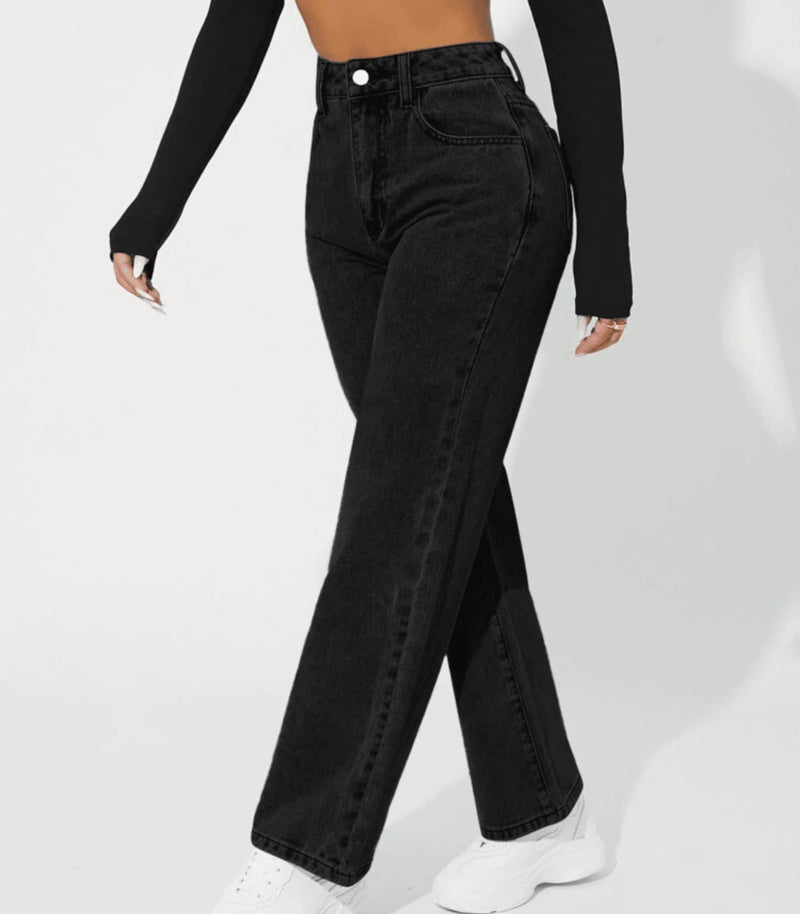 Damen modische Denim-Jeans mit hoher Taille