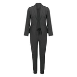 Damen Eleganter Blazer und Hosen Business-Anzug