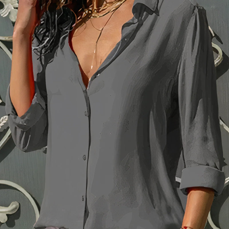 Damen Minimalistische Sommerbluse