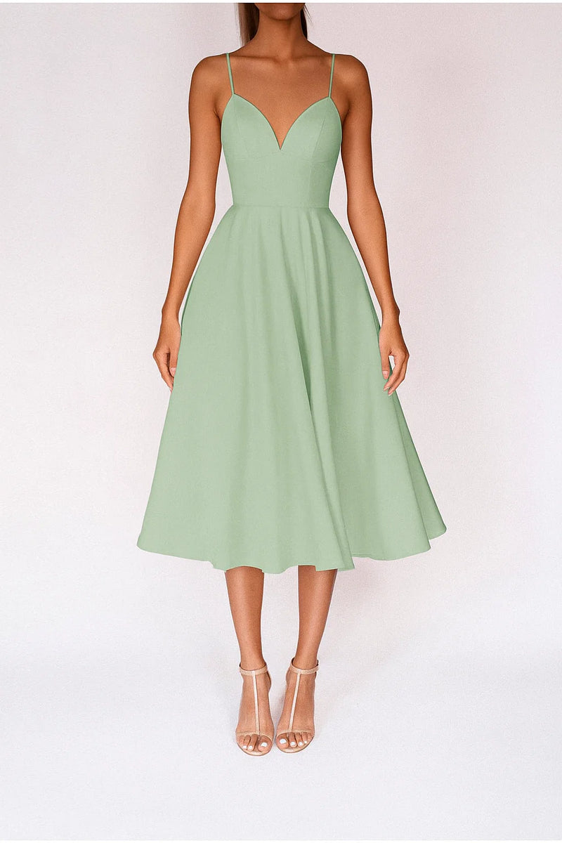 Damen Romantisches A-Linien Cocktailkleid