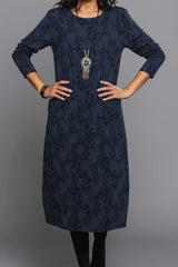 Damen Langärmeliges Kleid im Vintage-Stil