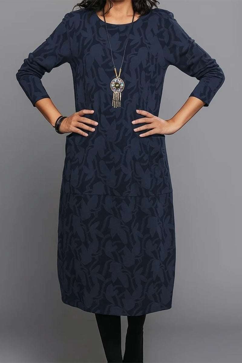 Damen Langärmeliges Kleid im Vintage-Stil