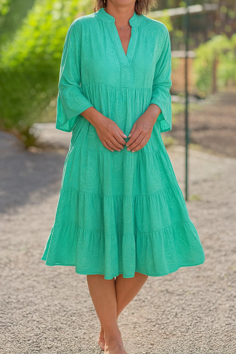 Damen Modernes Boho-Kleid in lockerer Passform