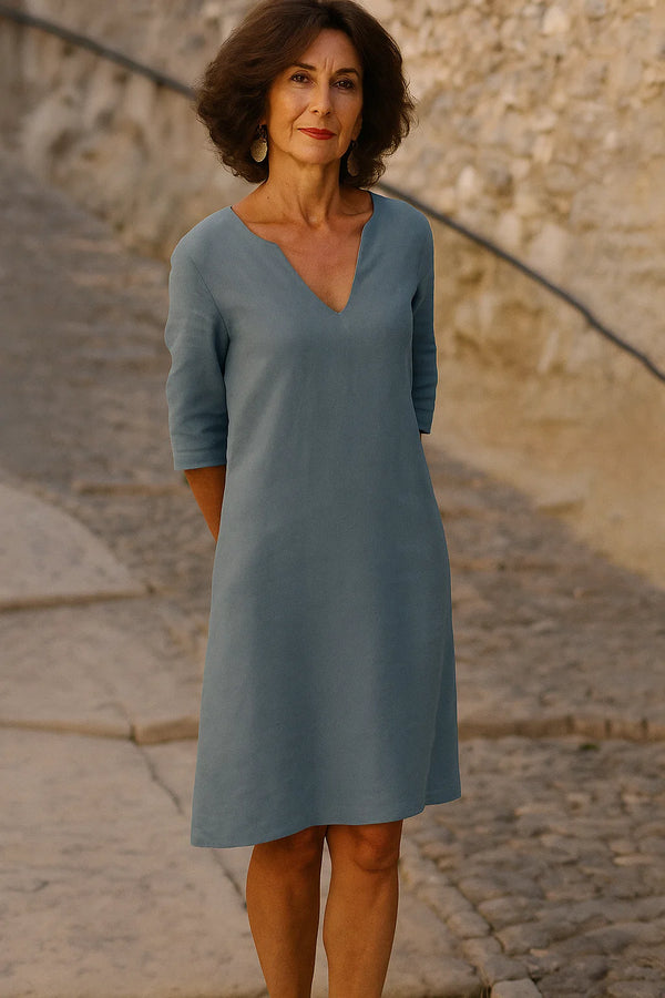 Damen Minimalistisches formelles Kleid