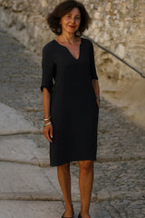 Damen Minimalistisches formelles Kleid