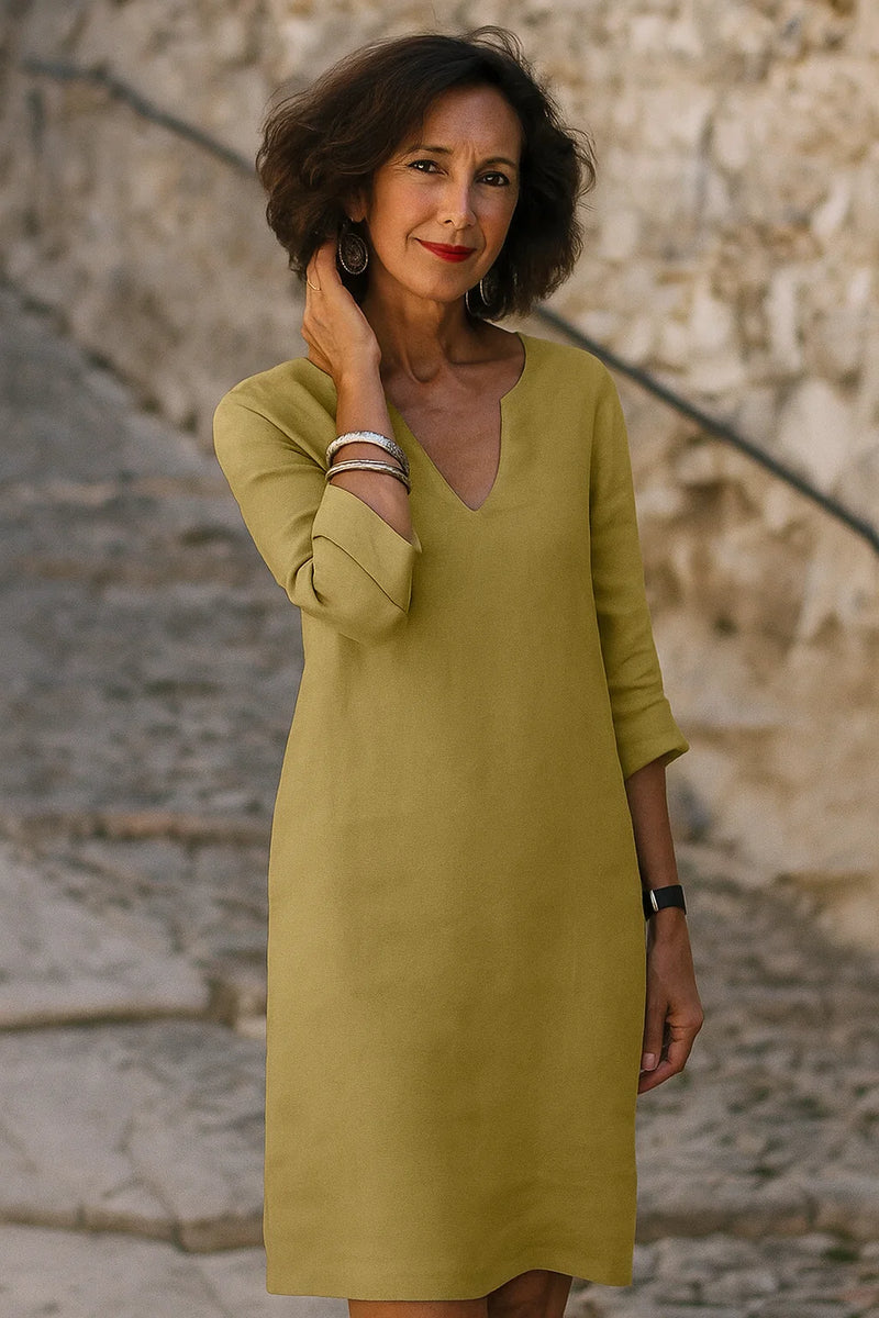 Damen Minimalistisches formelles Kleid