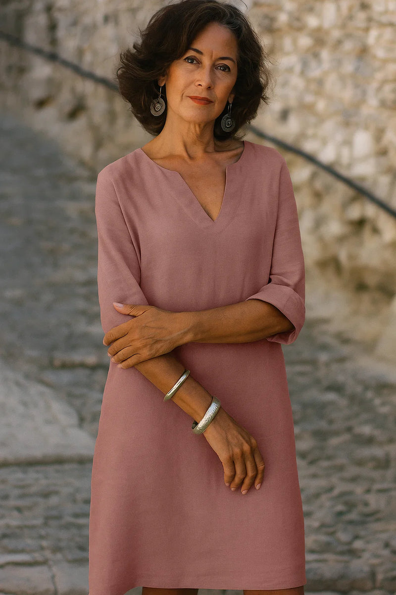 Damen Minimalistisches formelles Kleid