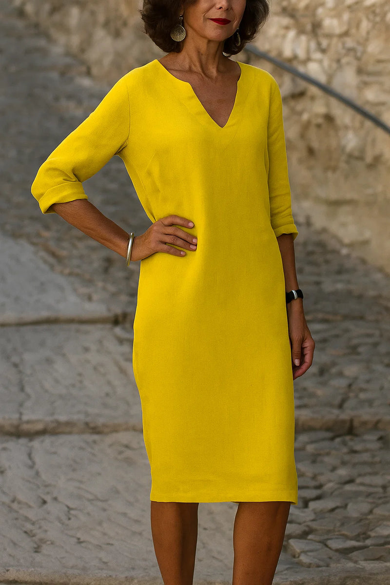 Damen Minimalistisches formelles Kleid