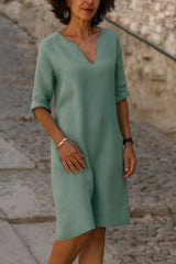 Damen Minimalistisches formelles Kleid