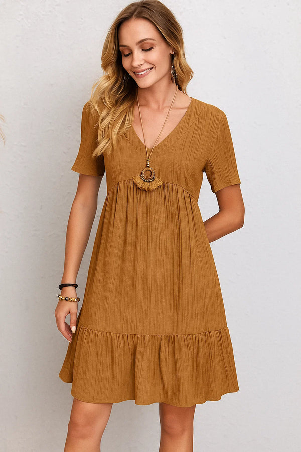 Damen Trendiges lässiges Sommer-Midikleid